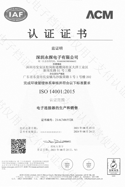 ISO-14001:2015 Certification